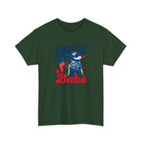 American Babe Cowgirl Flag Tee — Forest Green