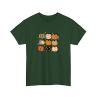 Patterned Pumpkin Patch Tee — Forest Green
