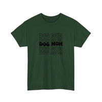 Dog Mom Retro Stack Tee — Forest Green