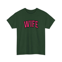 Wife Varsity Arch Tee — Forest Green