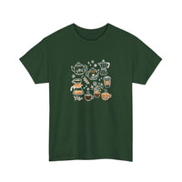 Cozy Coffee And Tea Collection Tee — Forest Green