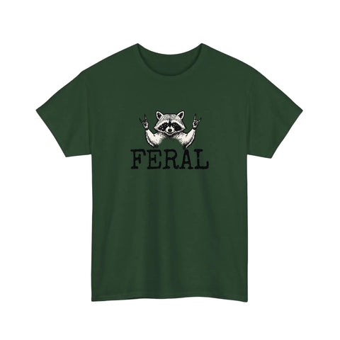 Feral Raccoon Rock Hands Tee