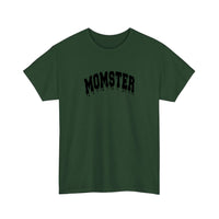 Momster Dripping Varsity Tee — Forest Green