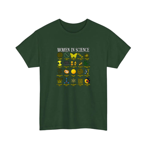 Women In Science Icons Grid Tee