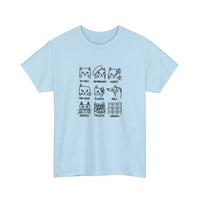 Cats In Art History Tee — Light Blue