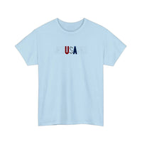 Jesus Saves USA Tee — Light Blue