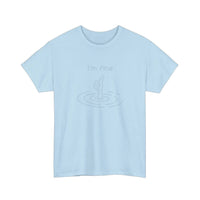 I'm Fine Drowning Thumbs Up Tee — Light Blue