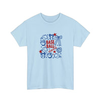 Baseball Mama Tee — Light Blue