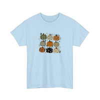 Patterned Pumpkin Patch Tee — Light Blue