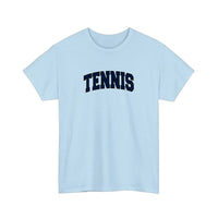 Tennis Varsity Arch Tee — Light Blue