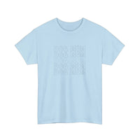 Dog Mom Retro Stack Tee — Light Blue