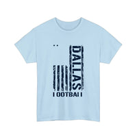 Dallas Football Distressed Flag Tee — Light Blue