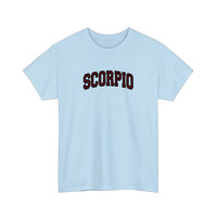 Scorpio Varsity Arch Tee — Light Blue