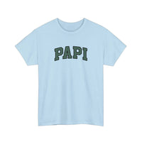 Papi Varsity Letters Tee — Light Blue