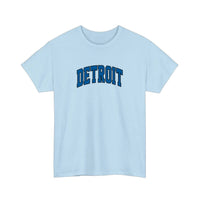 Detroit Varsity Arch Tee — Light Blue