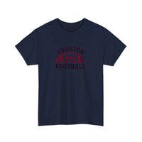 Houston Football Vintage Arch Tee — Navy