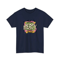 His Mercy Rewrote My Story Tee — Navy