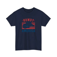Howdy America Cowboy Hat Tee — Navy
