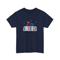 America Wildflower Freedom Tee — Navy