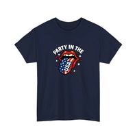 Party In The USA Lips Tee — Navy