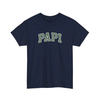 Papi Varsity Letters Tee — Navy