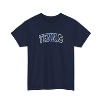 Tennis Varsity Arch Tee — Navy