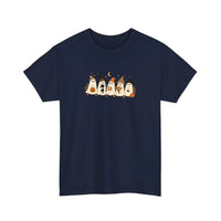 Cozy Autumn Ghost Squad Tee — Navy