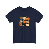 Patterned Pumpkin Patch Tee — Navy