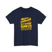 New Achievement Happy Birthday Crawler Tee — Navy
