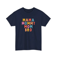 Mama Mommy Mom Bro Tee — Navy