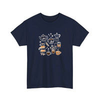 Cozy Coffee And Tea Collection Tee — Navy