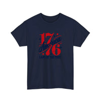 America 1776 Land Of The Free Tee — Navy