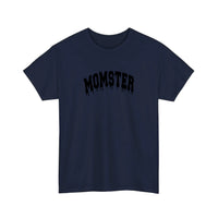 Momster Dripping Varsity Tee — Navy