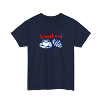 Le Weekend Coffee And Croissant Tee — Navy
