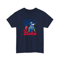American Babe Cowgirl Flag Tee — Navy