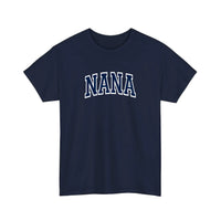 Nana Varsity Arch Tee — Navy