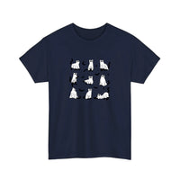 Ghost Cats Under Sheets Tee — Navy