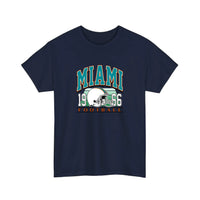 Miami 1966 Football Tee — Navy