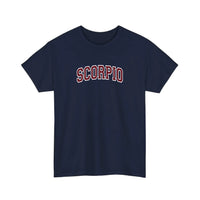 Scorpio Varsity Arch Tee — Navy