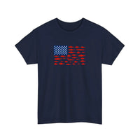 Stars And Stripes Fish Flag Tee — Navy