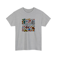 Happy 250 America Doodle Tee — Sport Grey