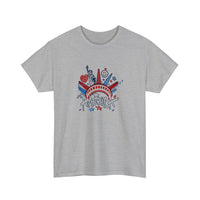 America Liberty Crown Graffiti Tee — Sport Grey