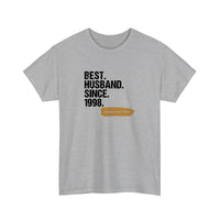 best_husband_dark print Tee — Sport Grey