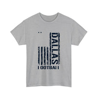 Dallas Football Distressed Flag Tee — Sport Grey