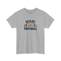 Miami Football Vintage Half Ball Tee — Sport Grey