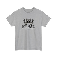 Feral Raccoon Rock Hands Tee — Sport Grey
