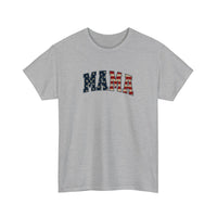 Stars And Stripes Mama Tee — Sport Grey