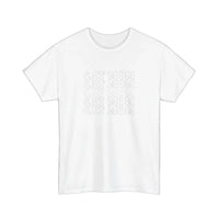 Cat Mom Retro Repeat Tee — White