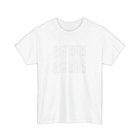 Cat Mom Retro Repeat Tee