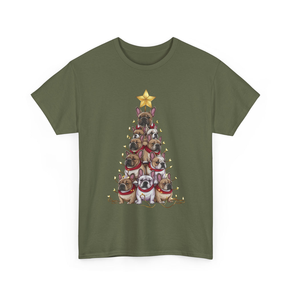 Frenchie Holiday Tree Tee